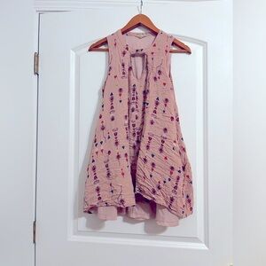 Entro Peach Color Sleeveless Tunic